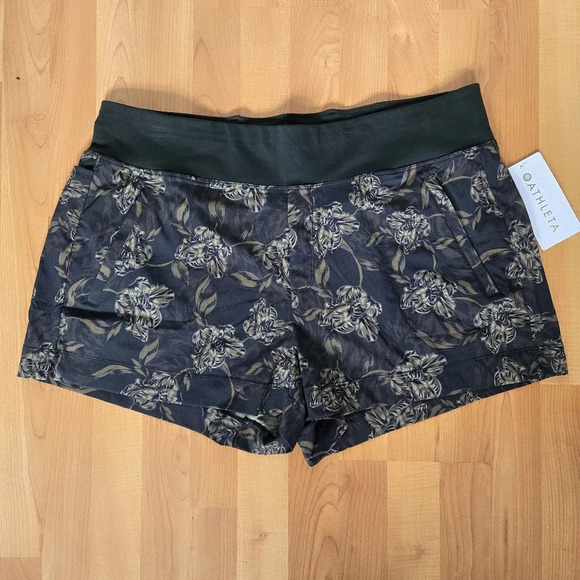 Athleta Trekkie Ripstop Shorts Women's 18 Hiking Running Camping Vacation Summer - Picture 2 of 12